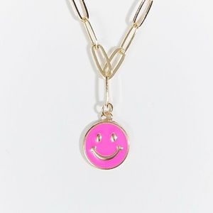 Altar’d State Pink smiley face necklace (No longer available in store or online)